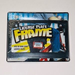 Kids Black Frame License Plate Frame